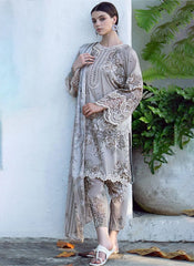 Embroidered Digital Print Baroque Lawn Suit (3 PC)