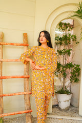 Sun Beam two piece Royal Rayon