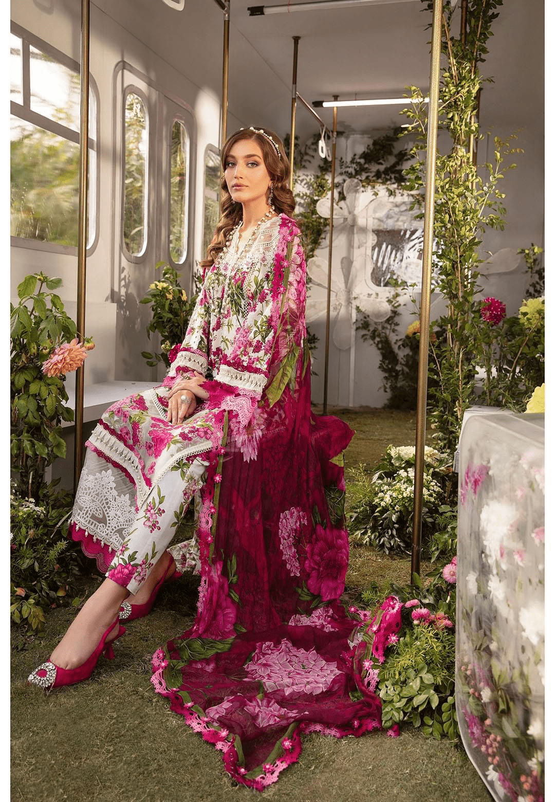 Maria B embroidered 3PCs Suit